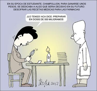 Champollión en acción