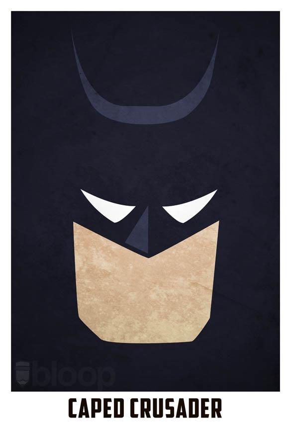 Iconos minimalistas de personajes de comics