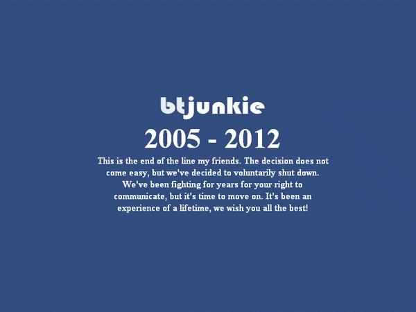 La caída de Megaupload ahora provocó el cierre de BTJunkie