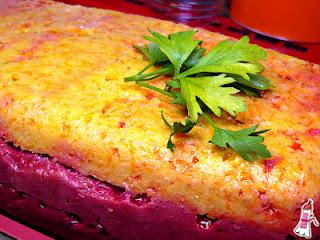 Receta colorida: Terrina de pescado con zanahoria y remolacha