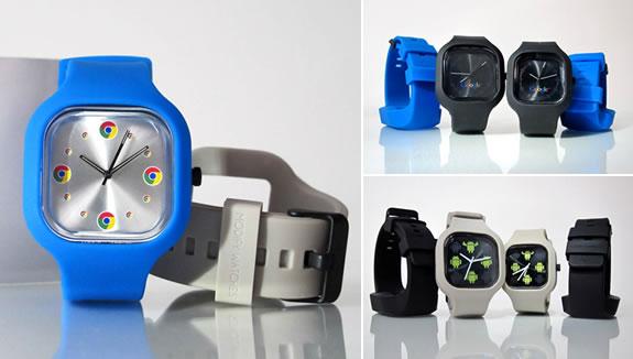 Relojes de Google, Android y Chrome