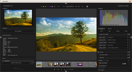 Darkable screenshoot Darktable : Alternativa libre a Adobe Lightroom para Ubuntu