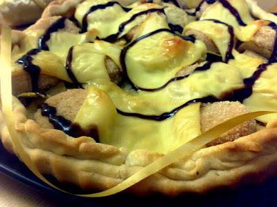 Tarta de nuggets barbacoa