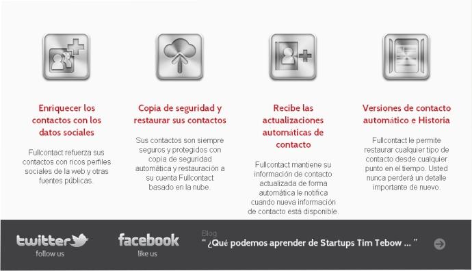 Fullcontact te actualiza la información de contactos a través de las redes sociales