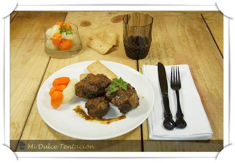 Rabo de Toro con Patatas y Zanahorias Torneadas
