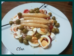 Ensalada sin hojas verdes