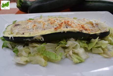 Calabacines Rellenos de Pollo Calabacines Rellenos de Pollo