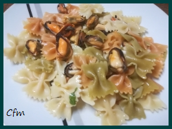 Pasta con mejillones