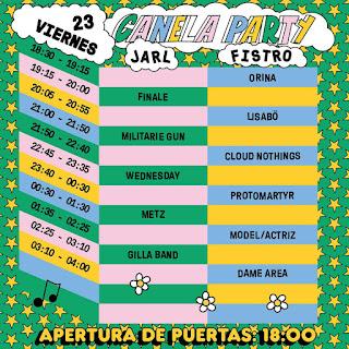 Horarios del CanelaParty 2024