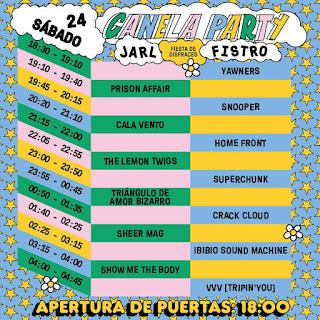 Horarios del CanelaParty 2024