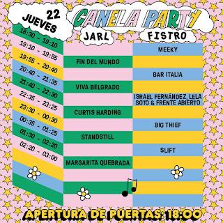 Horarios del CanelaParty 2024