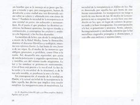 BYUNG-CHUL HAN HABLA DE LA CAVERNA DE PLATÓN