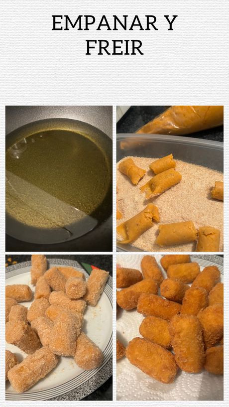 Croquetas de tomate frito y albahaca