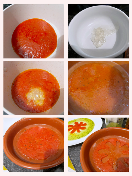 Aros de hojaldre con queso y tomate