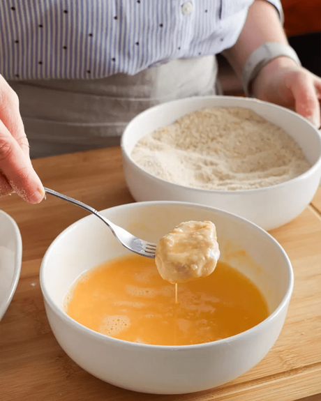 nuggets en huevo batido