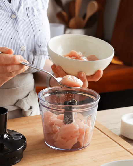 pollo en procesadora