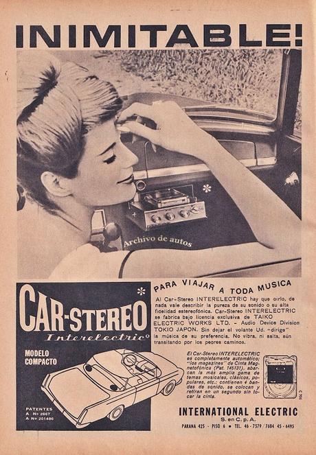 Car-Stereo Interelectric reproductor de magazines del año 1966