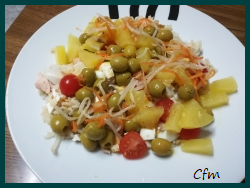 Ensalada de arroz rápida y sencilla