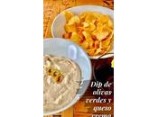 olivas verdes queso crema para aperitivo completo