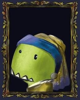 El dinosaurio artista de Vhalle