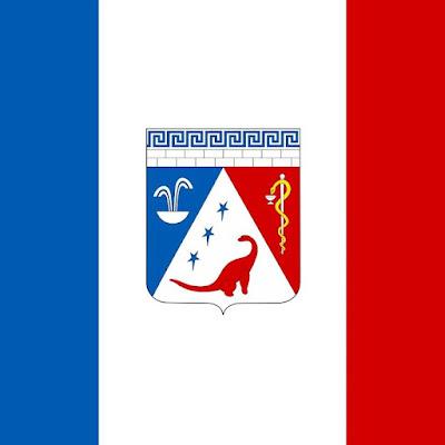 Escudos y banderas dinosaurianas