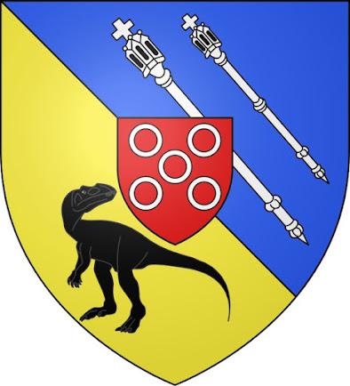 Escudos y banderas dinosaurianas