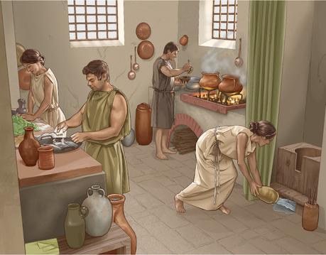 Familia urbana, esclavos domésticos en la antigua Roma