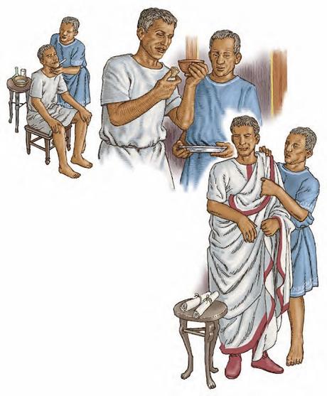 Familia urbana, esclavos domésticos en la antigua Roma