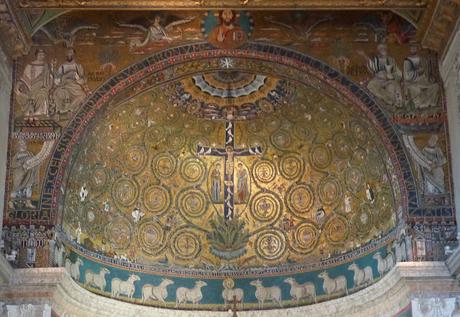 ROMÁNICO EN ROMA IGLESIA DE SAN CLEMENTE. Mosaico