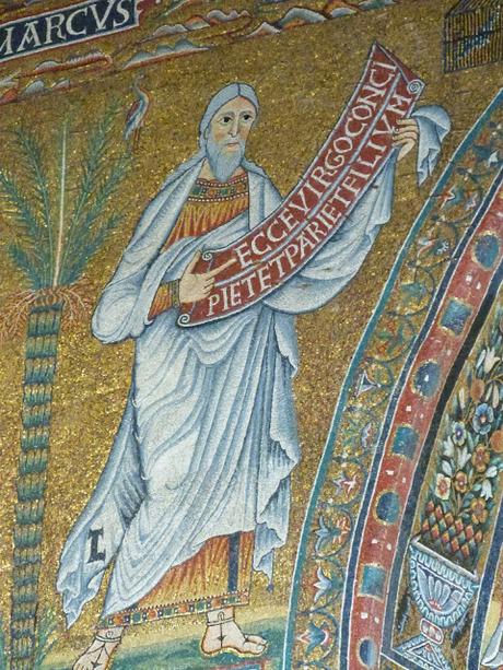 ROMÁNICO EN ROMA IGLESIA DE SANTA MARÍA DEL TRASTEVERE Profeta Isaías