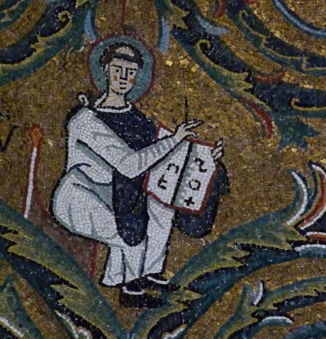 ROMÁNICO EN ROMA IGLESIA DE SAN CLEMENTE. Detalle Mosaico 3