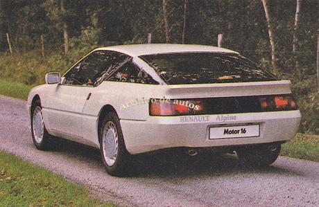 Renault Alpine 6V GT Turbo comercializado en España en 1987