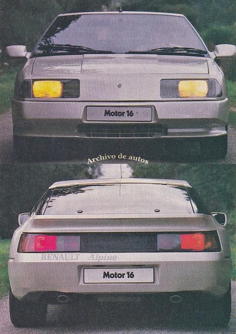 Renault Alpine 6V GT Turbo comercializado en España en 1987