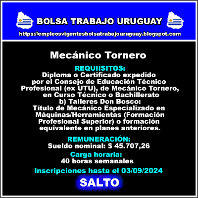 Mecánico Tornero