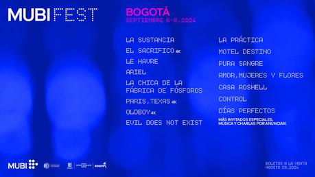MUBI Fest Bogotá 2024 – Así será la segunda edición MUBI Fest Bogotá 2024 – Así será la segunda edición