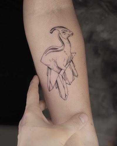 Dinosaurios en la piel por María Fernández