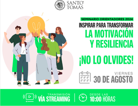 Invitación para participar de Seminario Orientadores 2024 de la Universidad Santo Tomás.