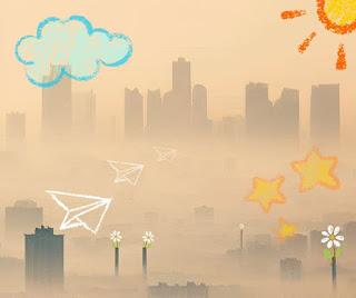 Esmog se ubica tan lejos como el lugar más cercano al que...