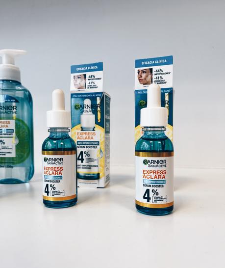 Serum garnier anti imperfecciones express aclara azul Garnier vitamina C salicílico como se usa manchas granos farmacity