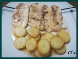 Pechugas de pollo al horno a la miel y romero