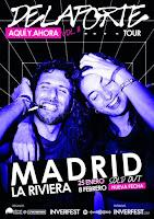 Nuevo concierto de Delaporte en La Riviera de Madrid