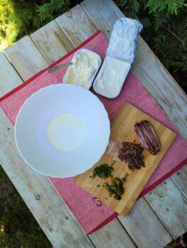 dip de queso crema y anchoas