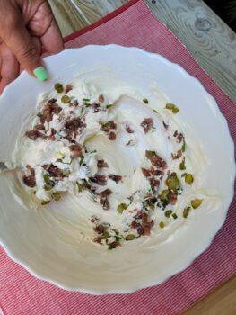 dip de queso crema y anchoas