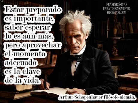 Estar preparado es importante, saber esperar lo es aún más, pero aprovechar el momento adecuado es la clave de la vida.