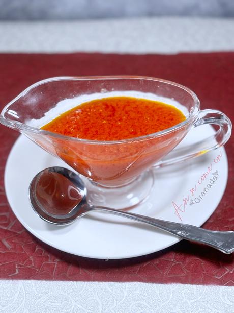 Tomate frito casero en thermomix en su punto de acidez