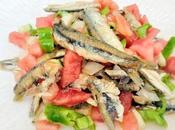 Pipirrana malagueña boquerones fritos "pá" otro.