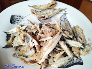 Pipirrana malagueña boquerones fritos 