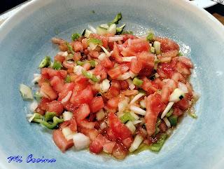 Pipirrana malagueña boquerones fritos 