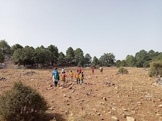 Salida con los peques de la Escuela de Espeleología