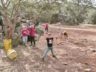 Salida con los peques de la Escuela de Espeleología